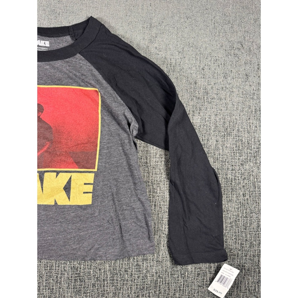 Drake Kids Away From Home Tour Raglan Long Sleeve Shirt Charcoal Black XL - Picture 2 of 12